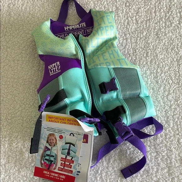 Hyperlite Life Vest Mint and Purple NWT- child/infant 33-55lbs - Picture 1 of 6